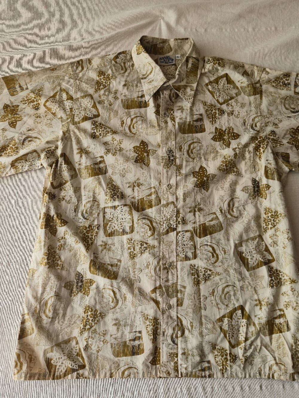 Ron Jon Surf Shop XL Vintage Hawaiian Shirt 100% Cotton Made in USA